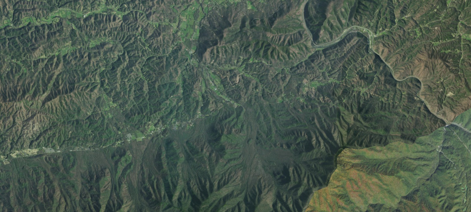 Map of Cosby Run