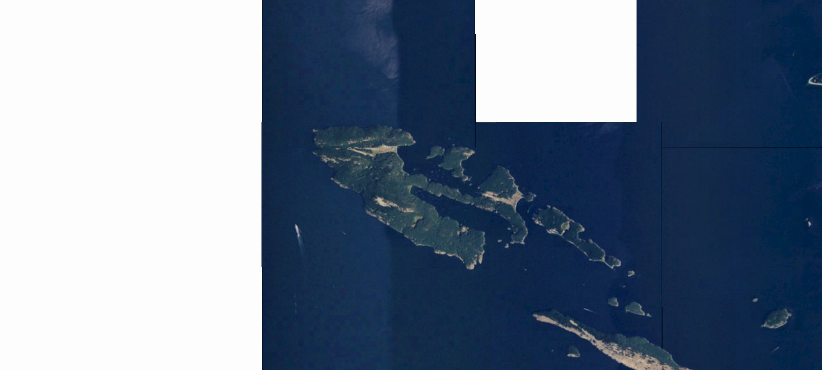 Map of Cascadia Marine Trail Campsite for human powered boaters