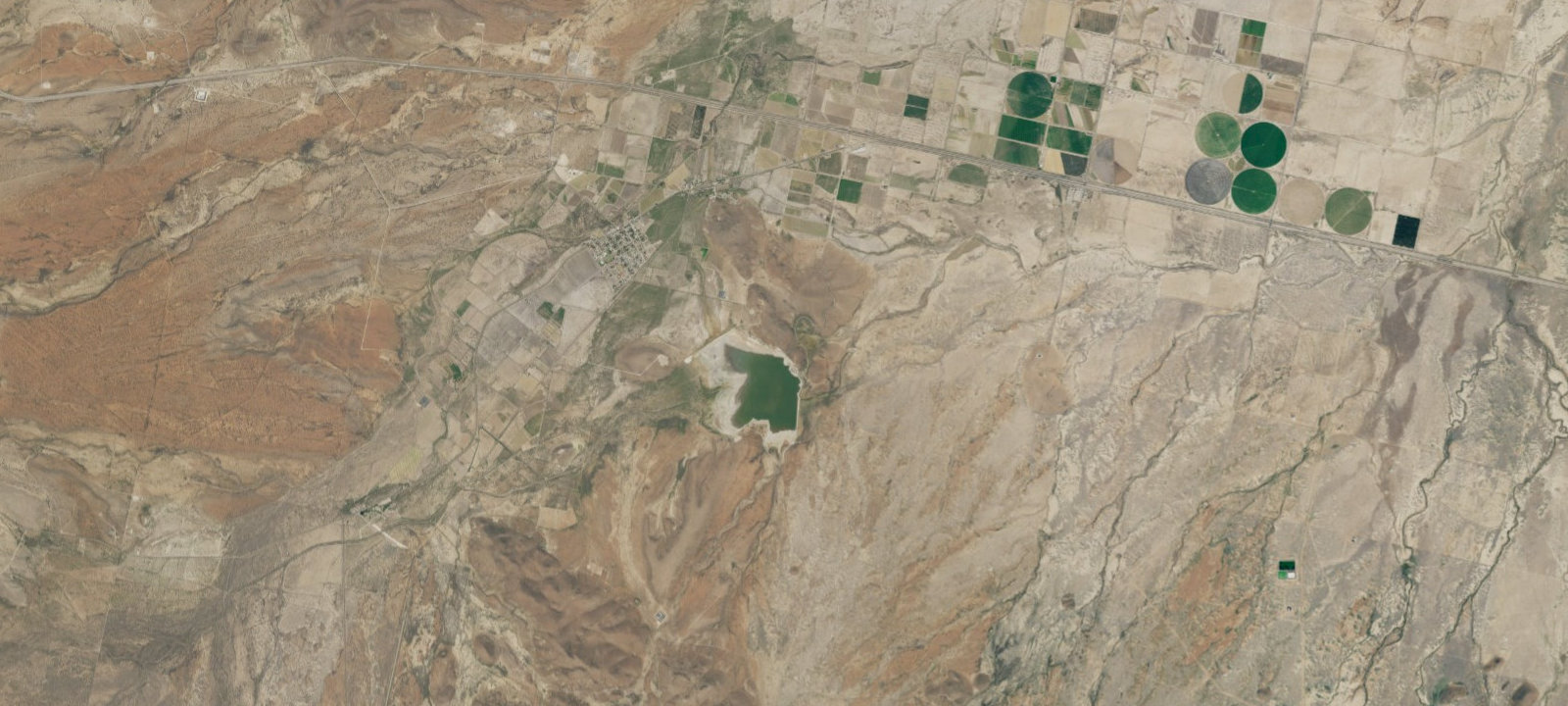 Map of Balmorhea Lake