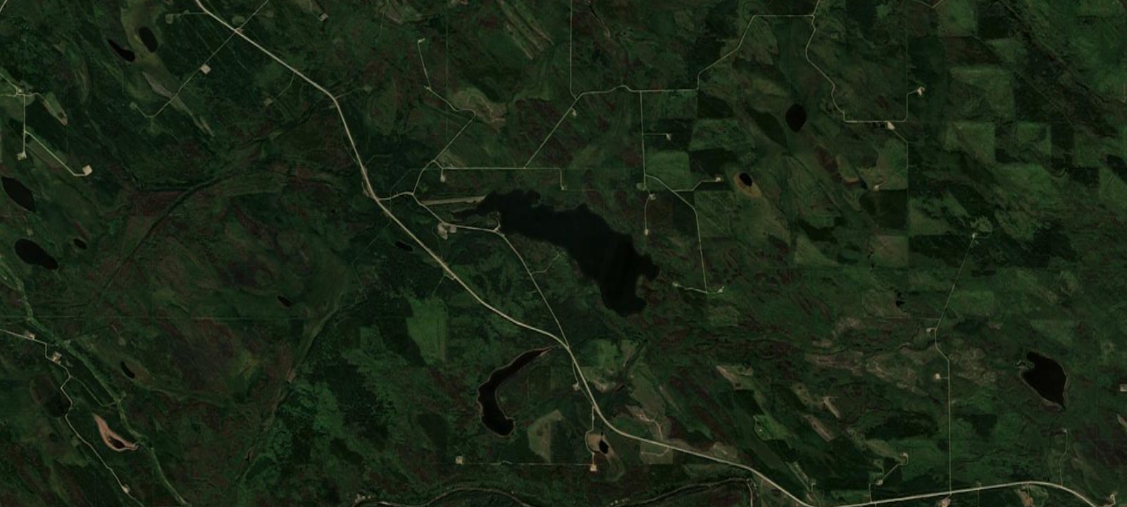 Map of Wolf Lake West Provincial Recreation Area