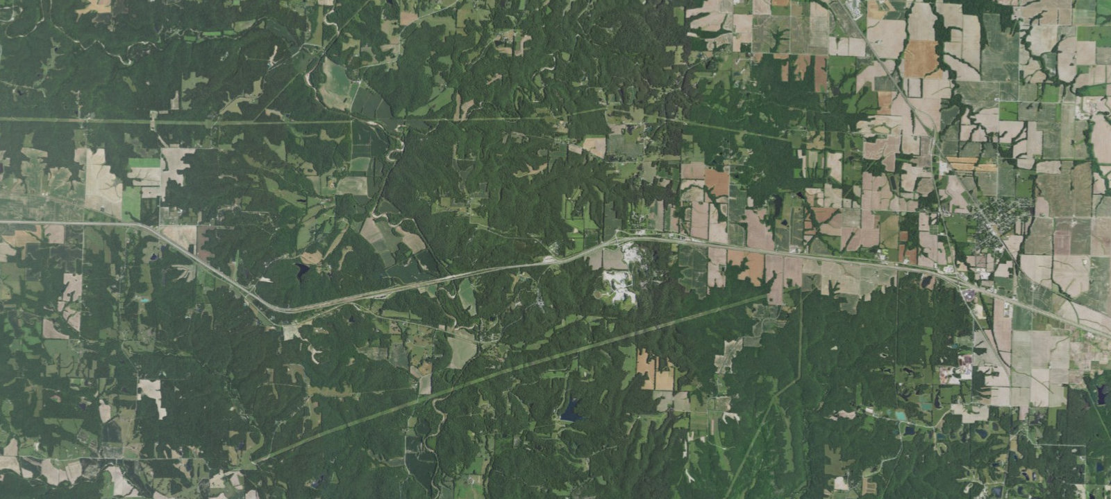 Map of Hickory Ridge Campground