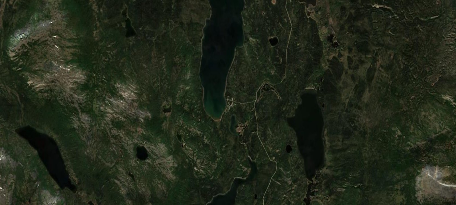Map of Aishihik Lake Campground