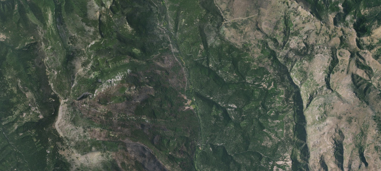 Map of Primitive Camping Area
