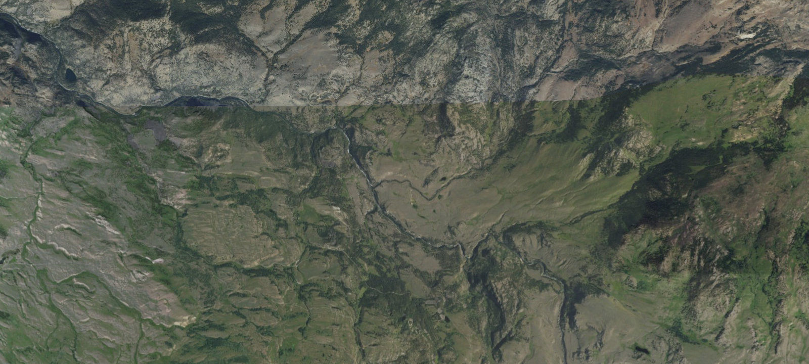 Map of Hellroaring Creek