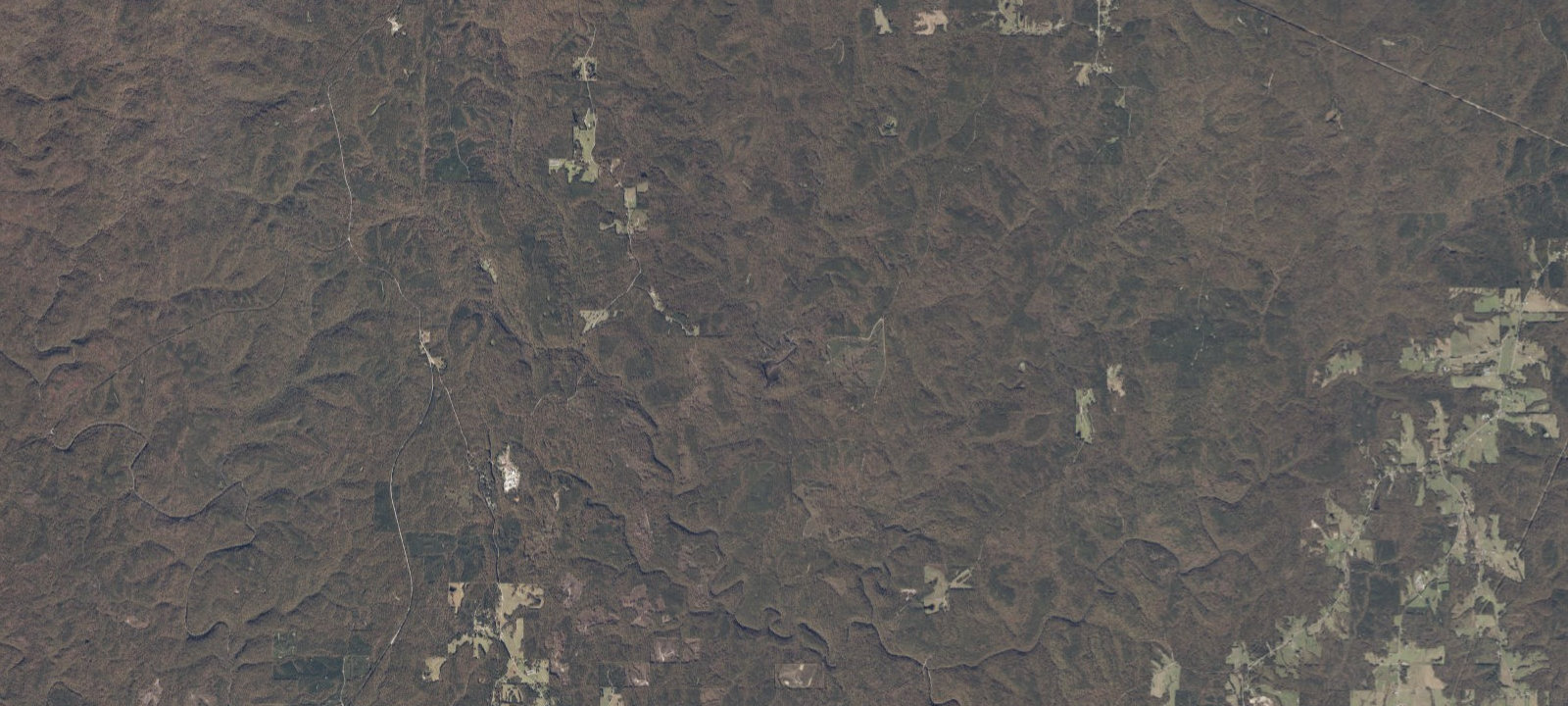 Map of Brushy Lake Recreation Area