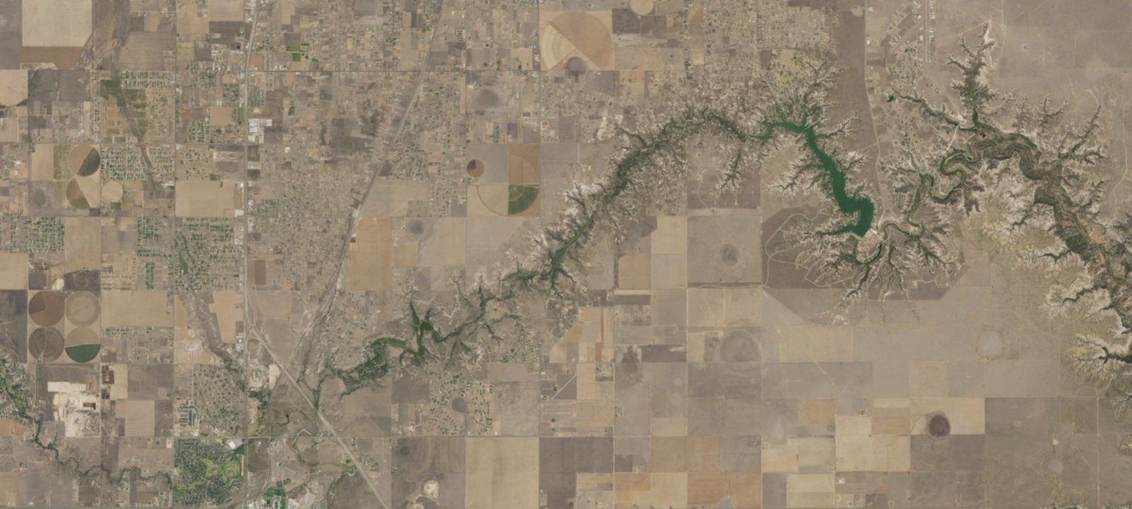 Map of Twin Buttes