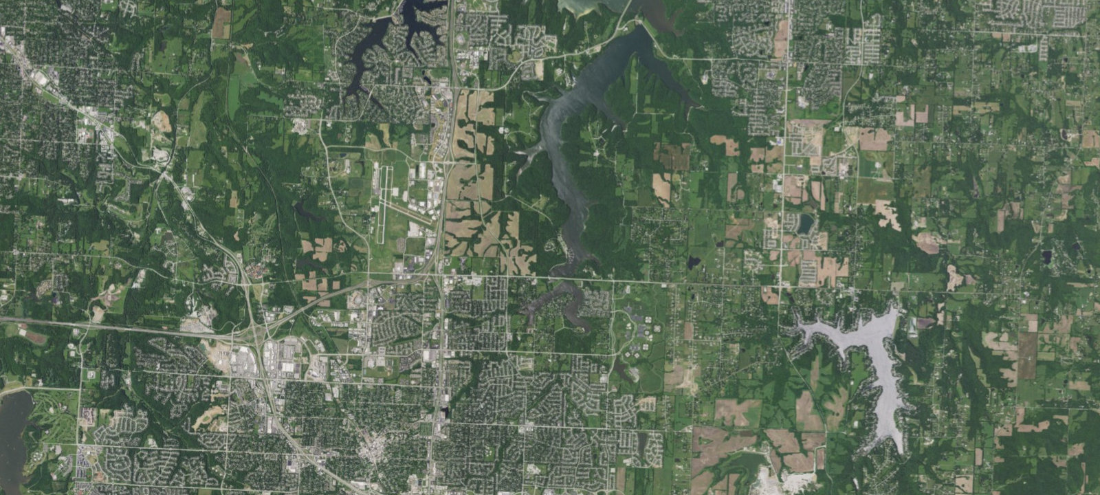 Map of Lake Jacomo Campground