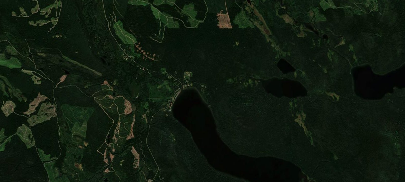 Map of Bowron Lake Campground