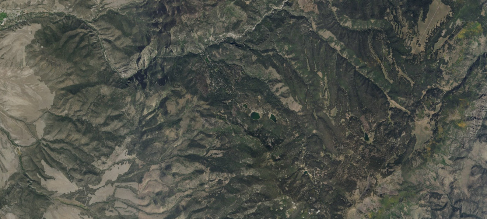Map of Tushar Lakeside Campground