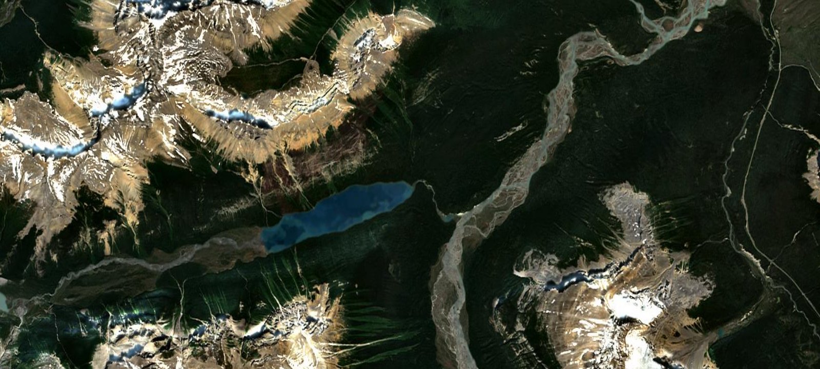 Map of Glacier Lake Backcountry Campground