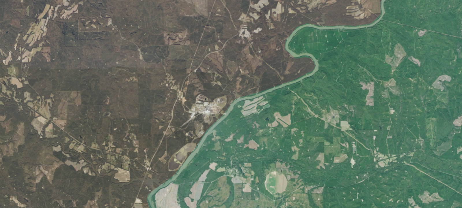 Map of Bluff Creek