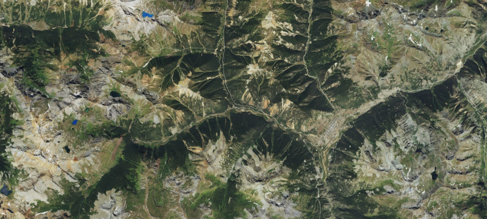 Map of South Mineral Dispersed Area