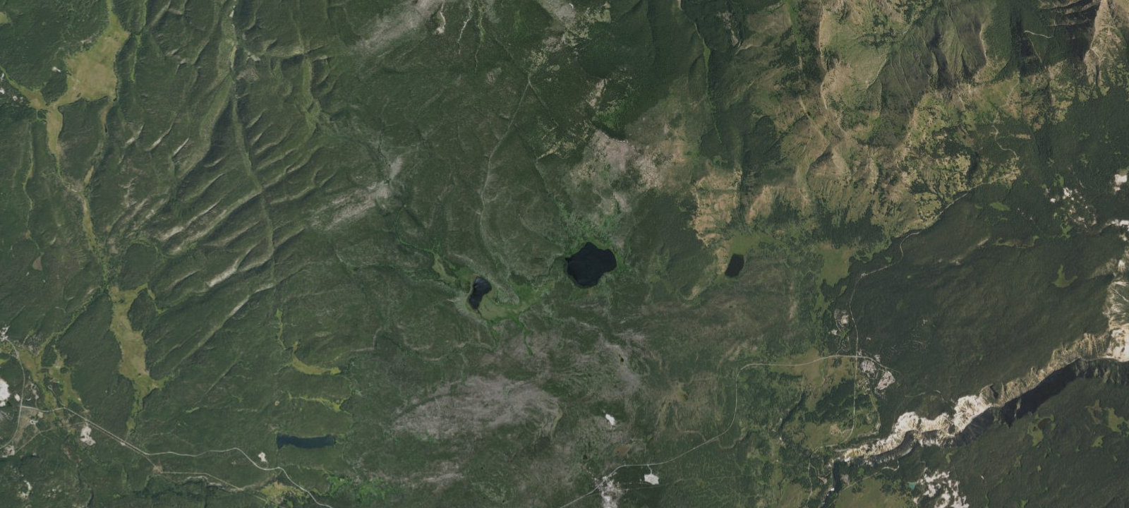 Map of Grebe Lake Outlet