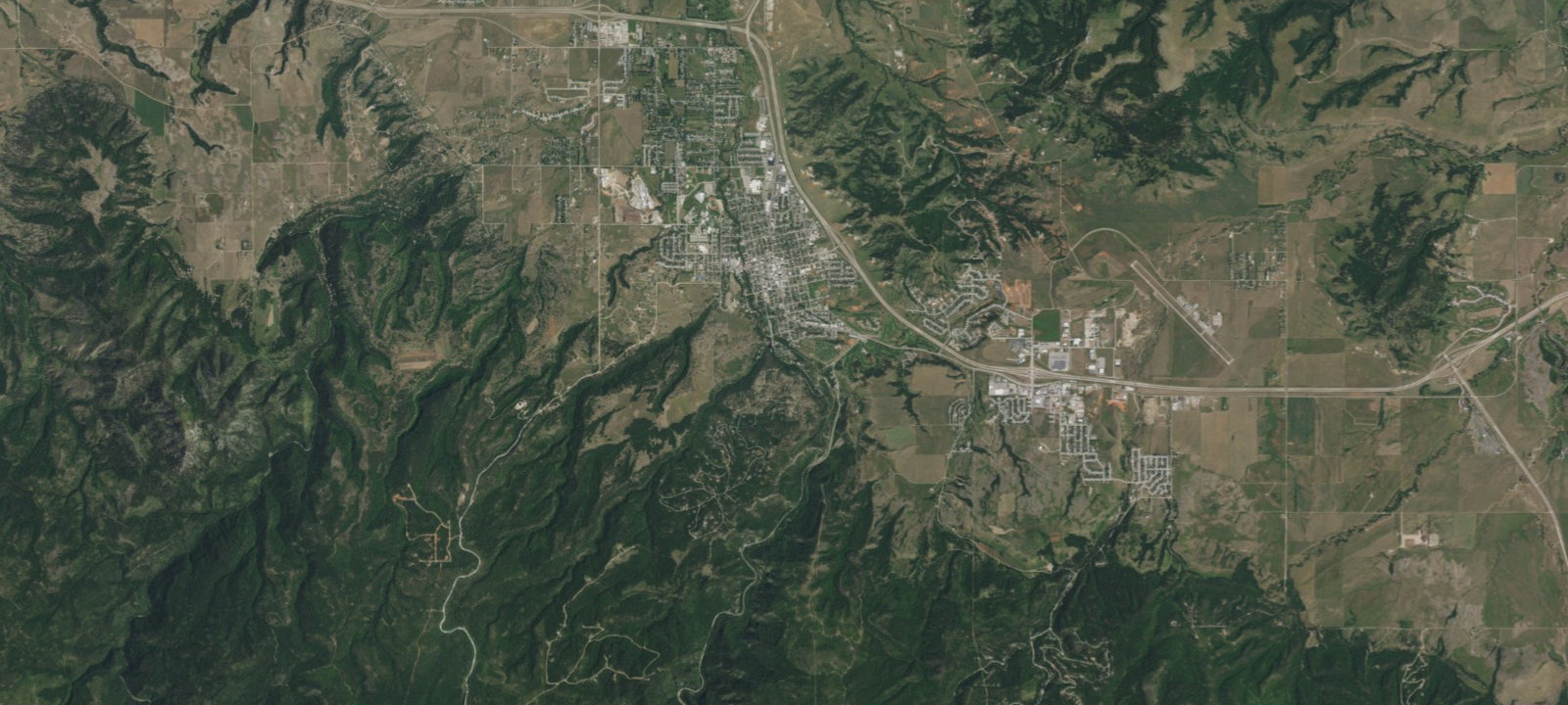 Map of Spearfish City Campground