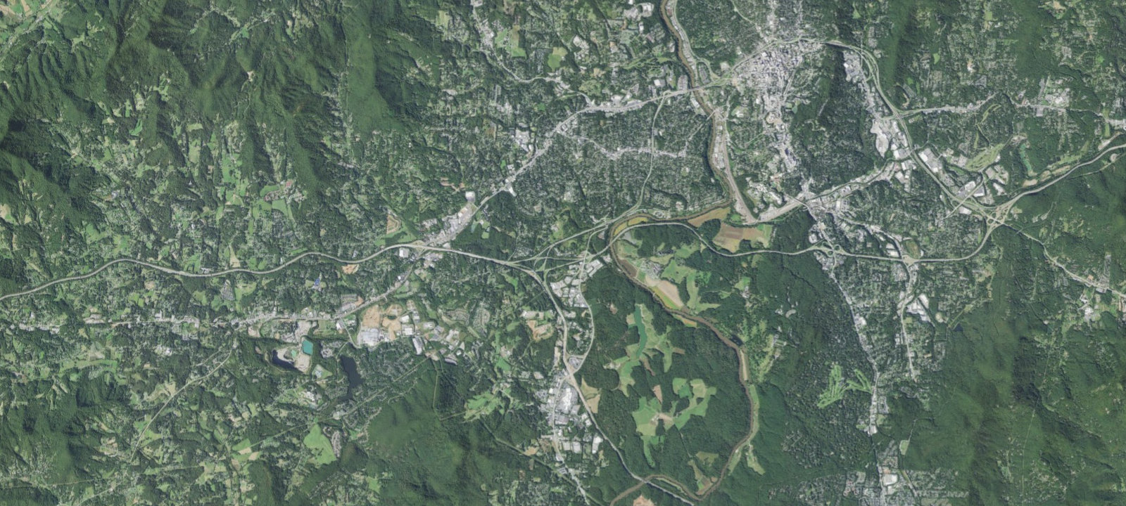 Map of Asheville Bear Creek RV Park & Campground