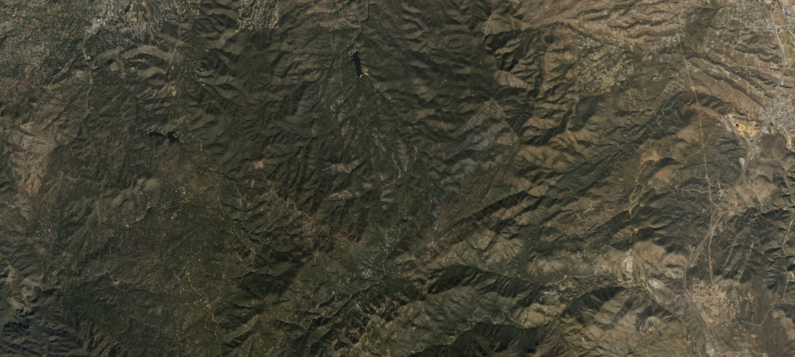 Map of Bannie Mine Road Designated Dispersed Campsites