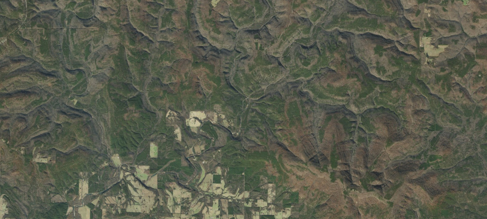 Map of Bayou Bluff