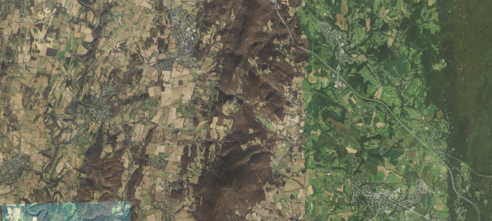 Map of Dahlgren AT Backpack Camping Area