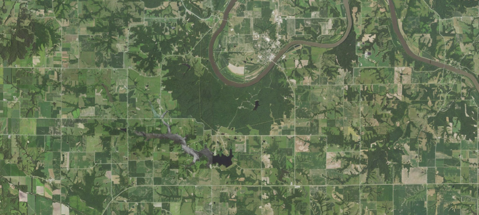 Map of Lacey-Keosauqua State Park Campground