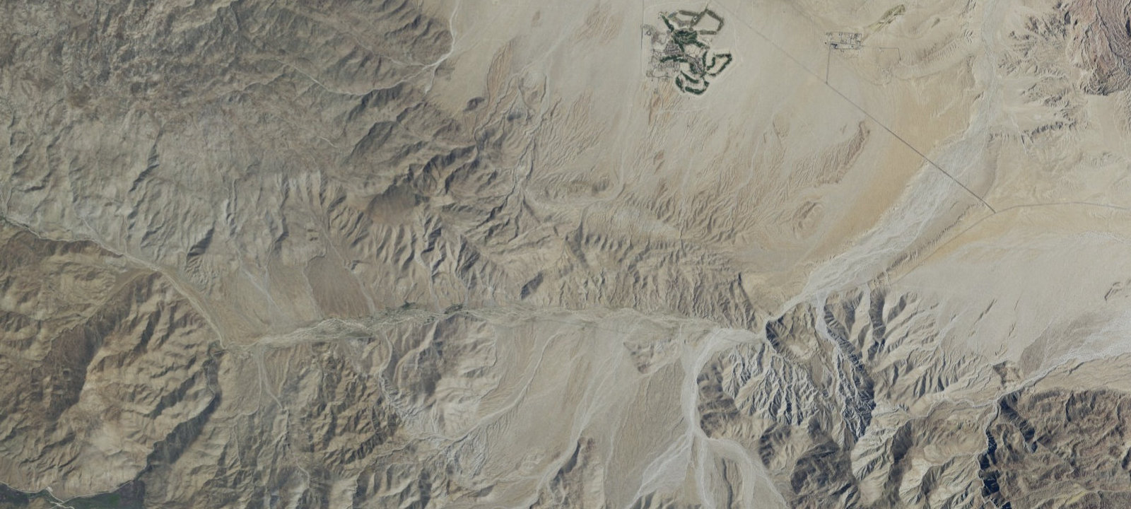 Map of Yaqui Pass Primitive Campground