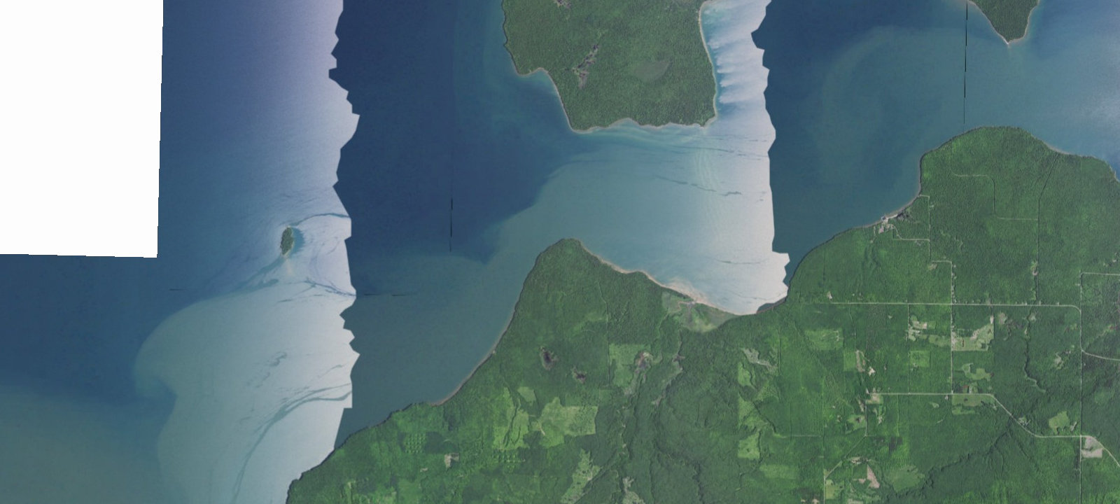 Map of Apostle Islands National Lakeshore Camping Permits