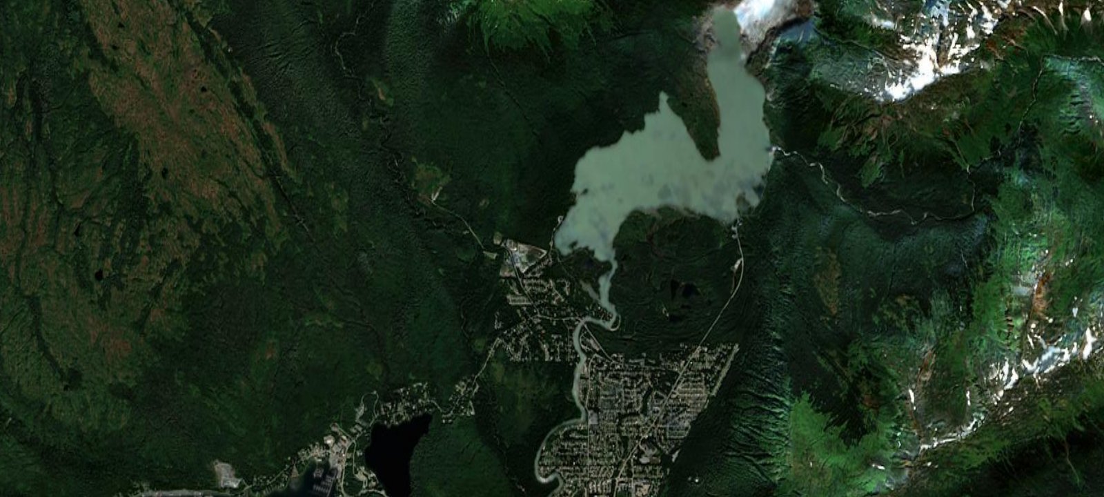 Map of Mendenhall Lake