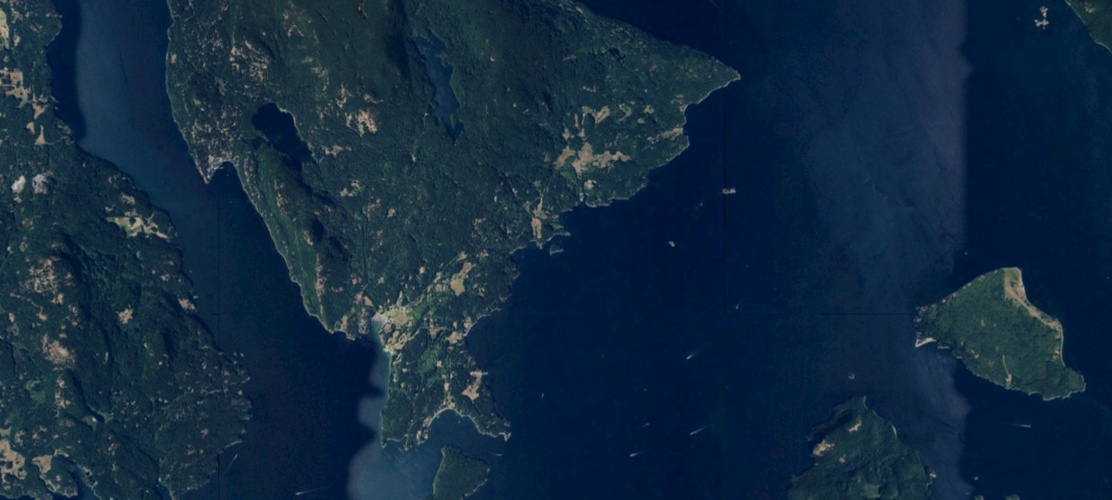 Map of Doe Island Marine State Park