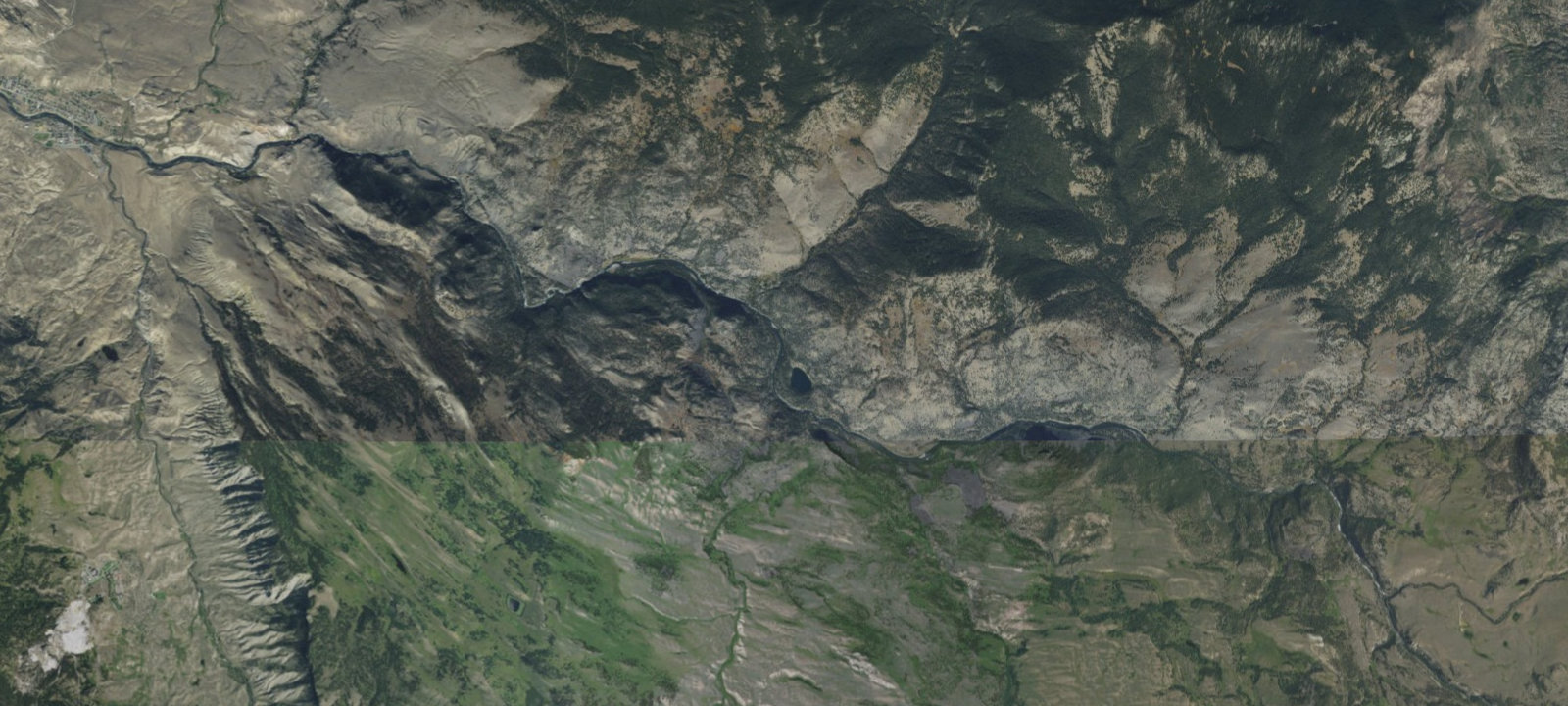 Map of Crevice Lake