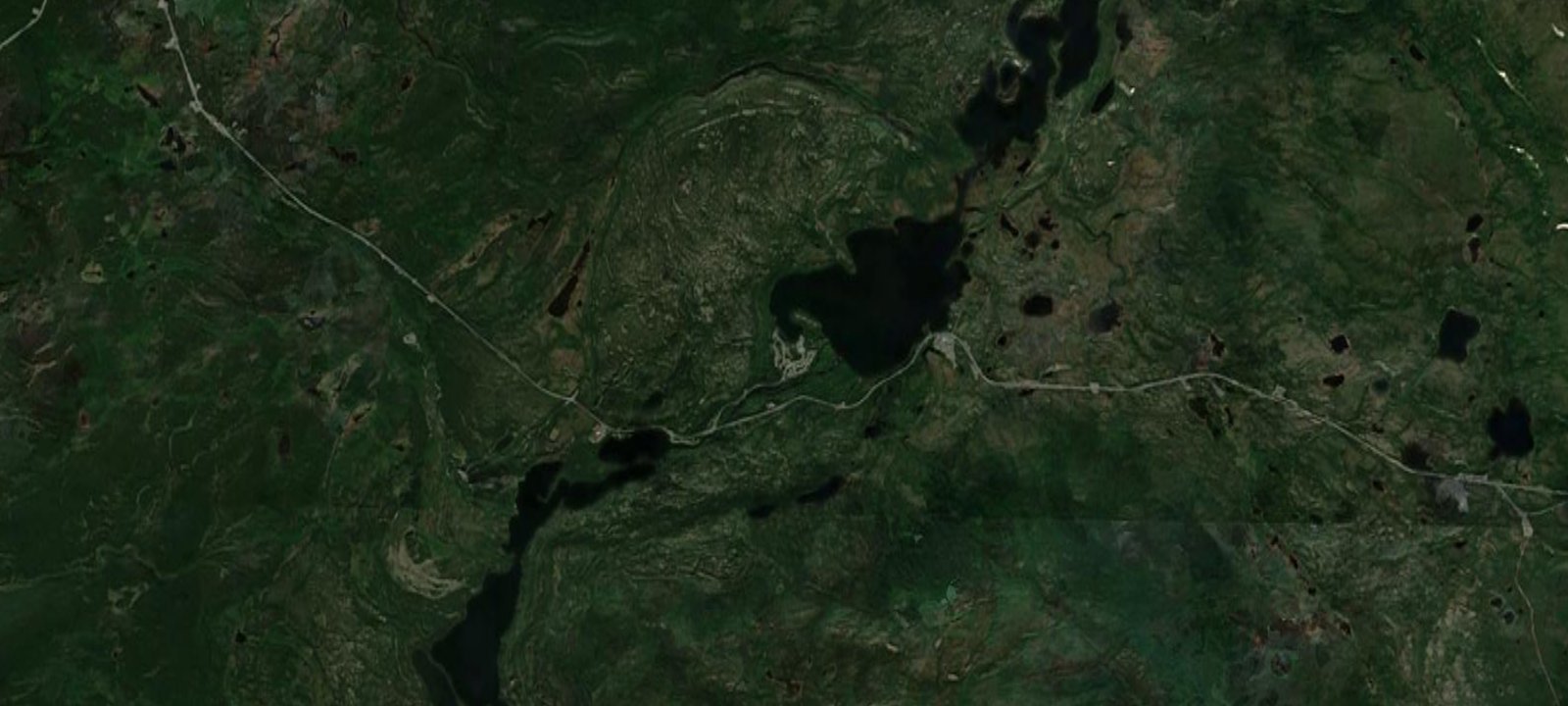 Map of Tangle Lakes Campground