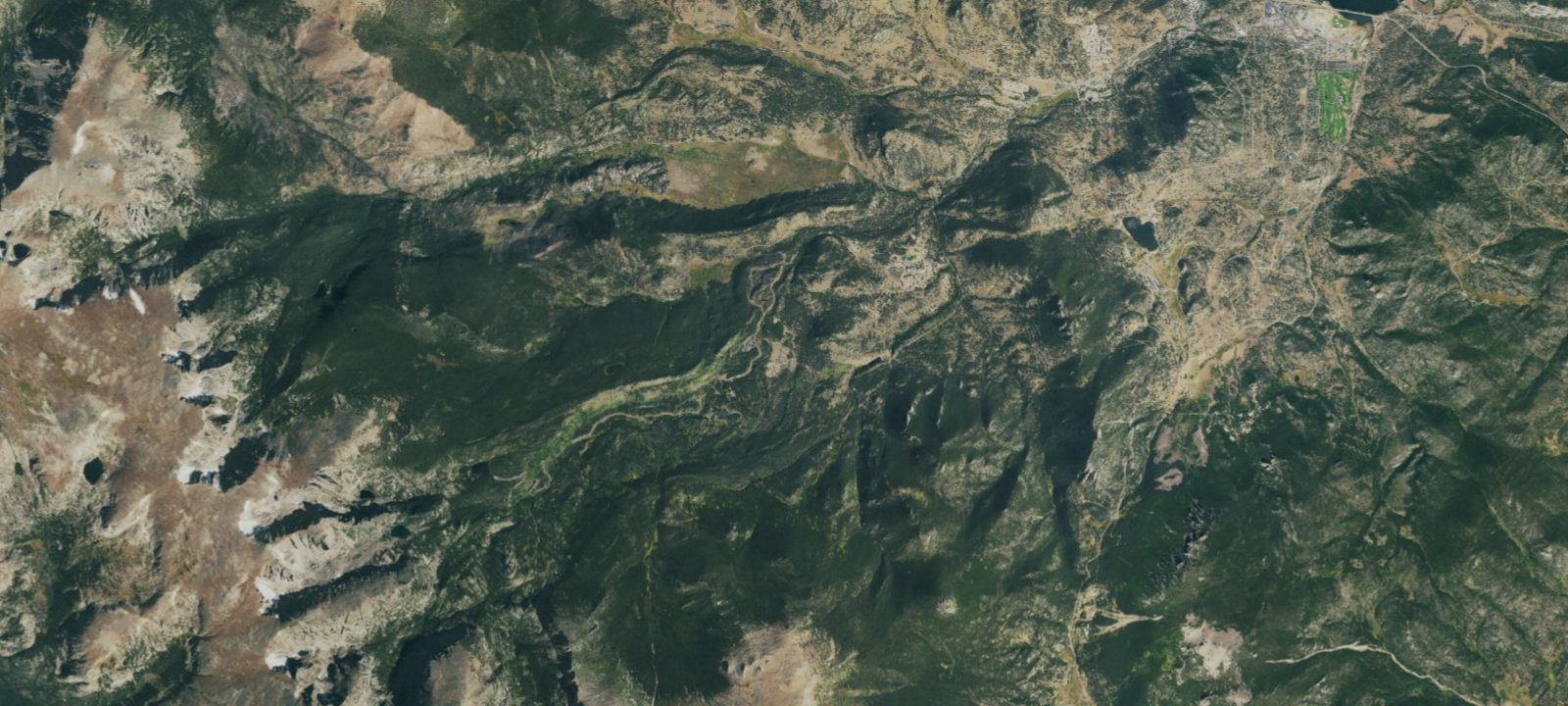 Map of Rocky Mountain National Park Glacier Basin Campground