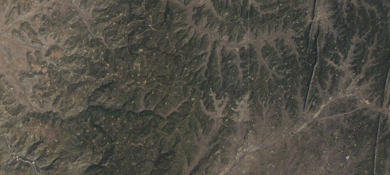 Map of Primitive Campsite