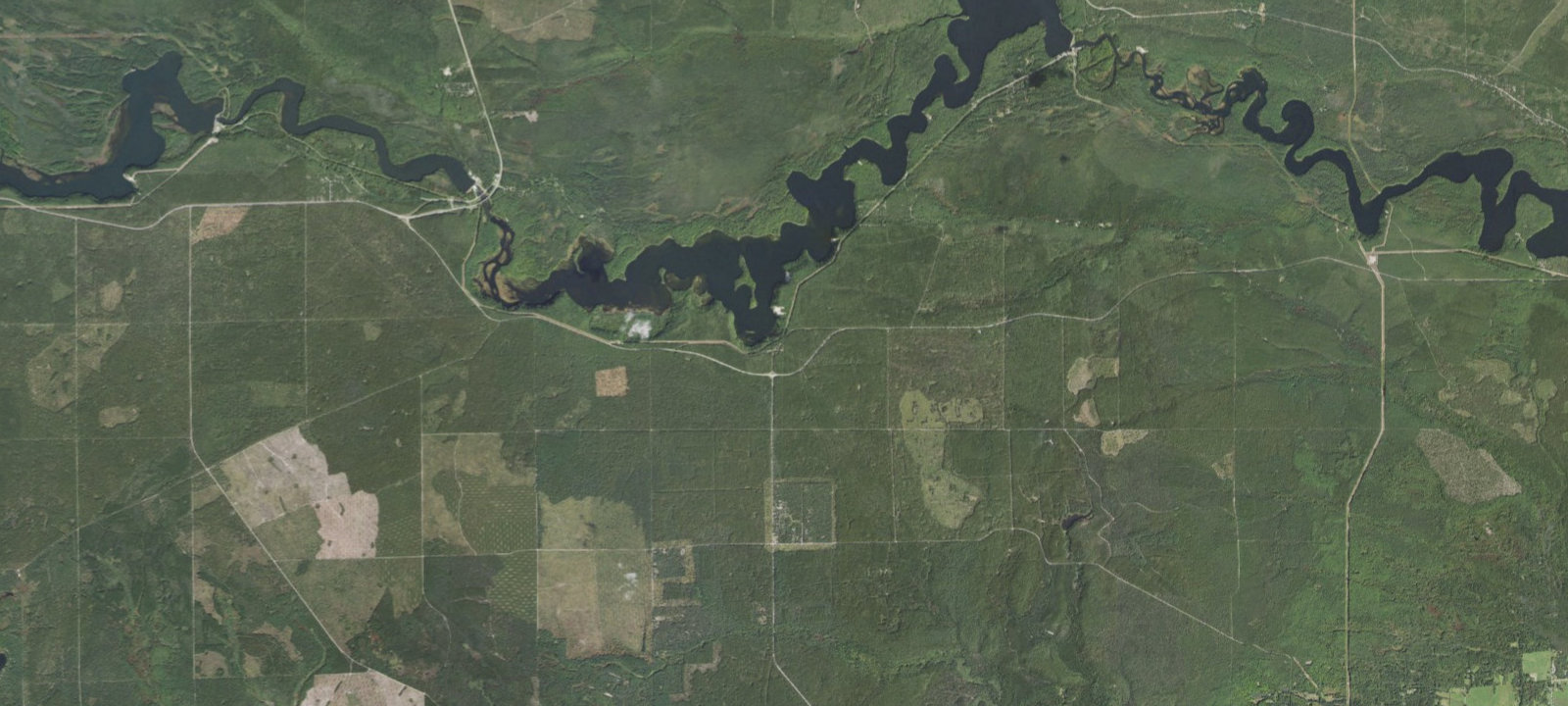 Map of AuSable River Dispersed Camping