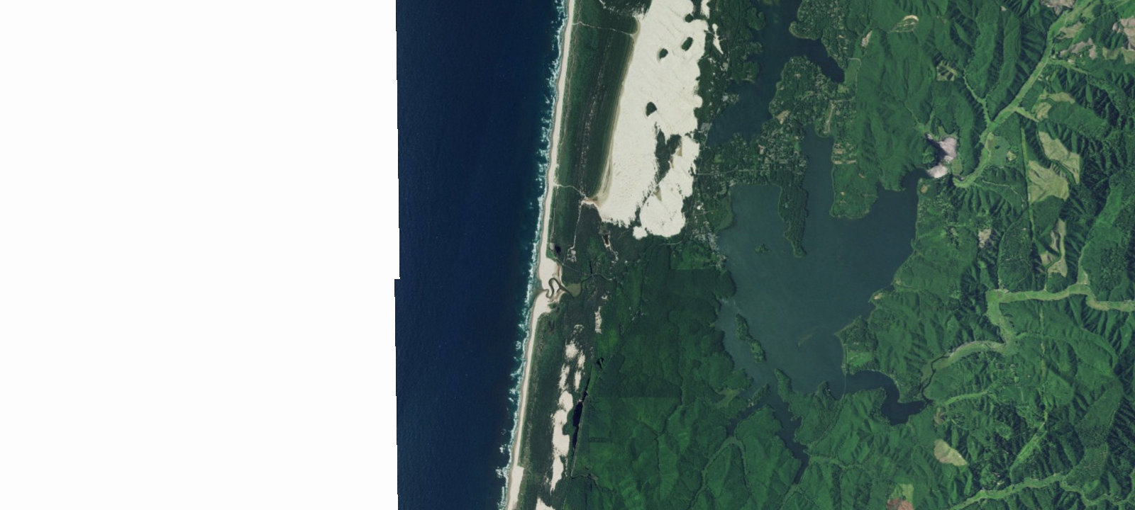 Map of Siltcoos Sand Camping