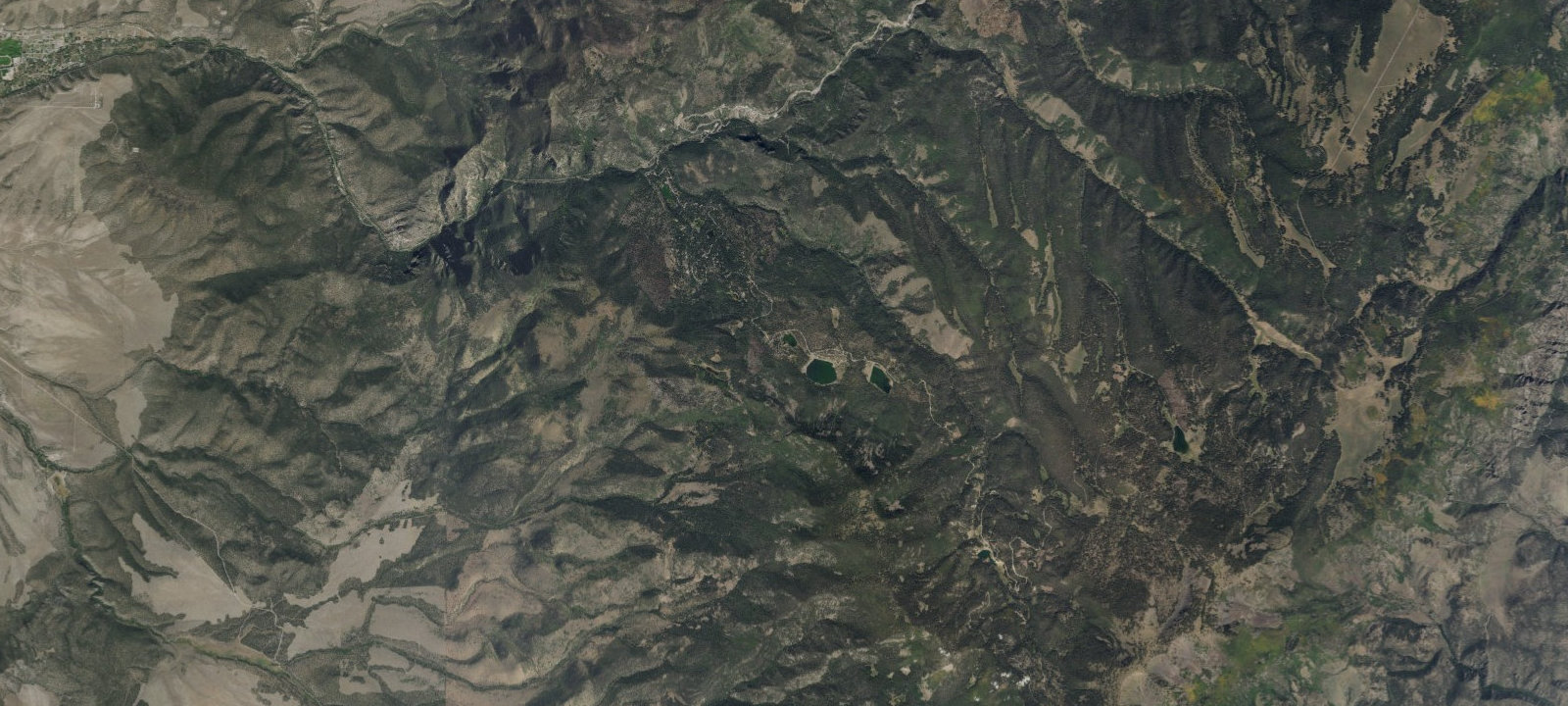 Map of Tushar Lakeside Campground