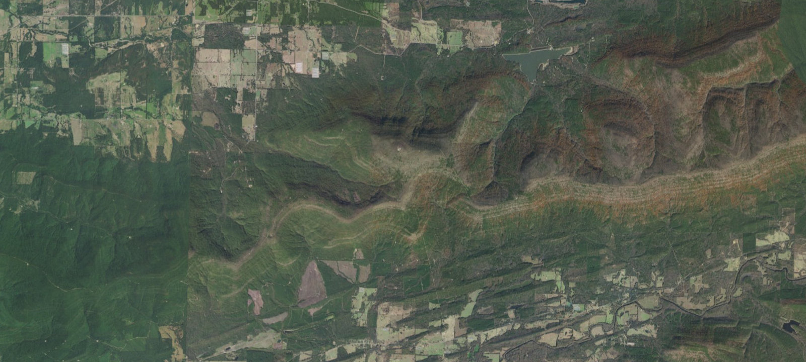 Map of Poteau Overlook Way