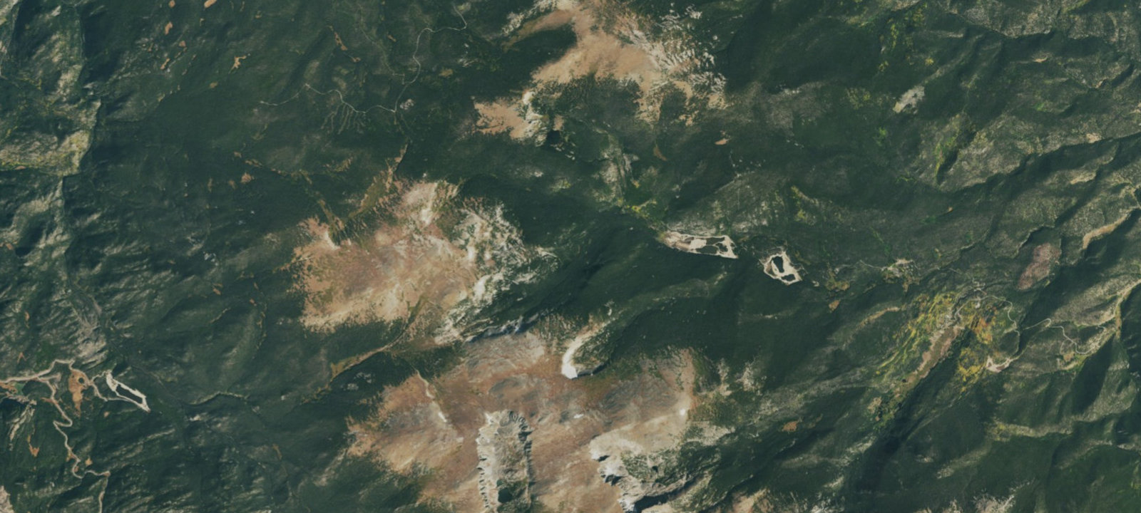 Map of 4 dispersed campsites