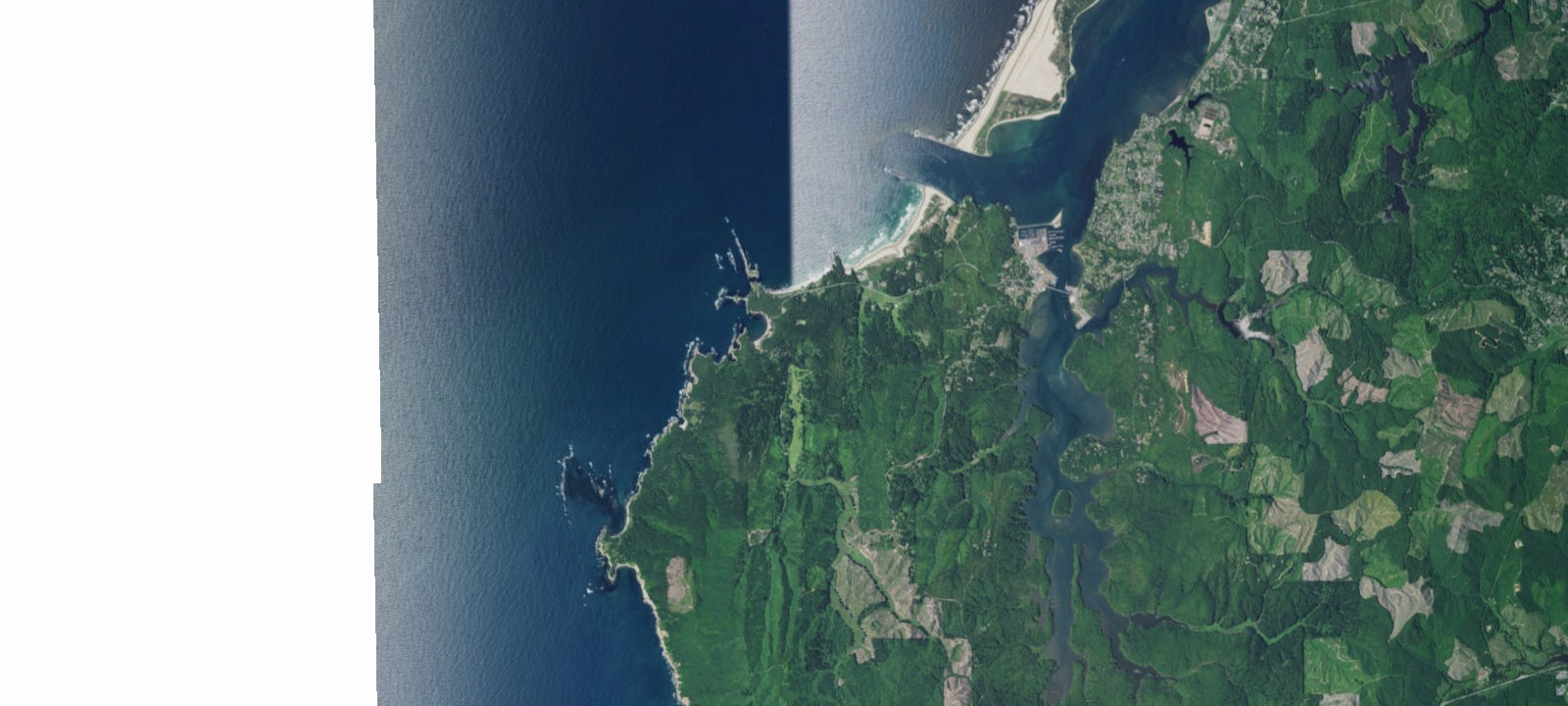 Map of Sunset Bay State Park Campground