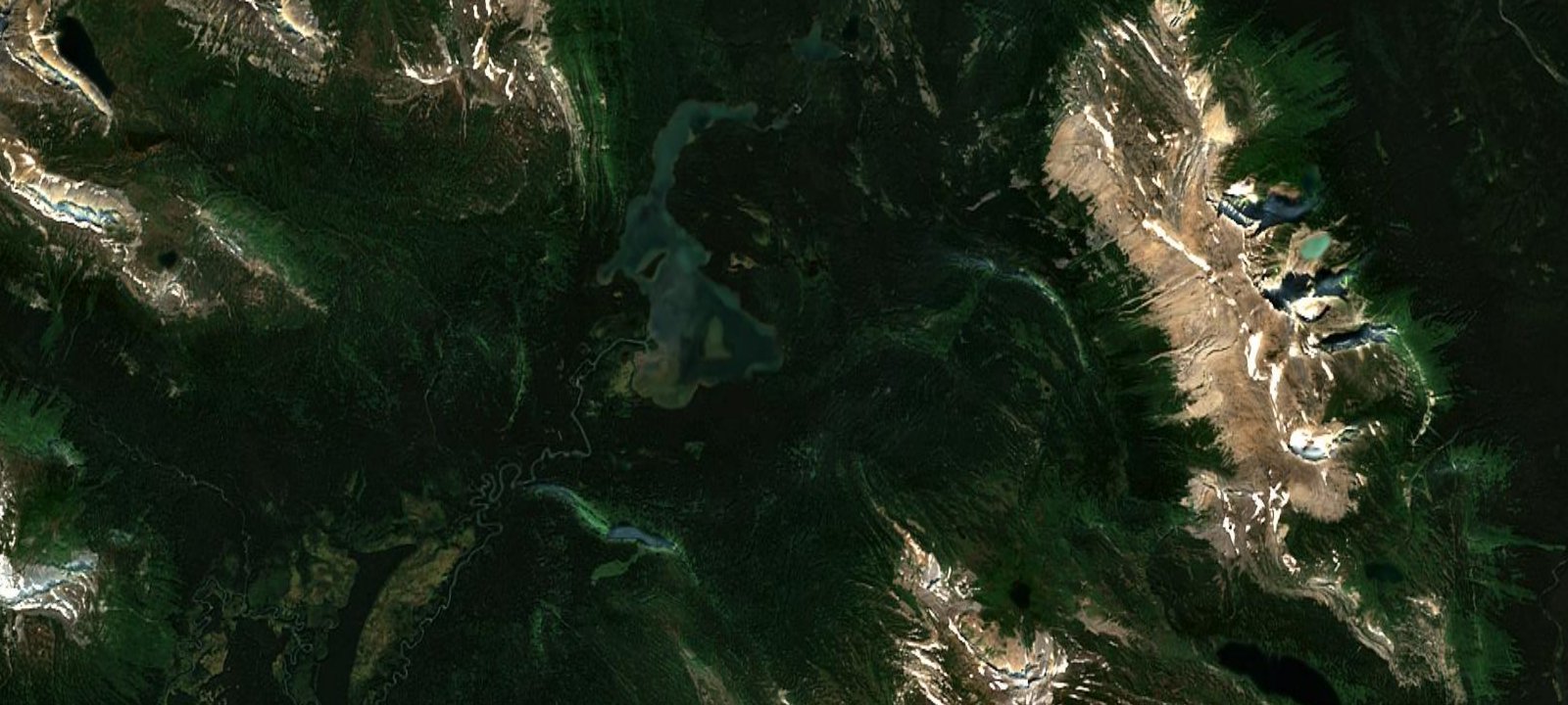 Map of Monkman Lake Campground
