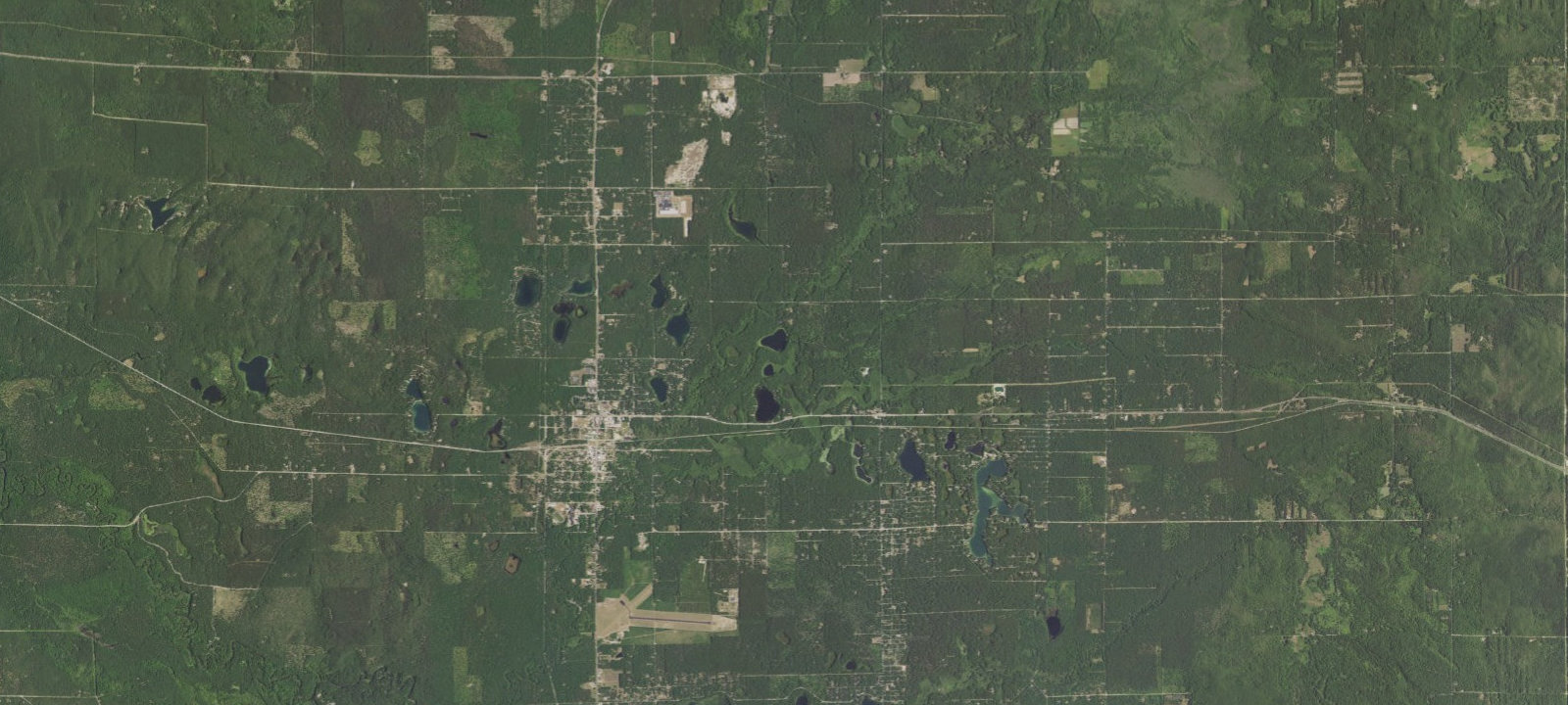 Map of Leverentz Lake State Forest Campground