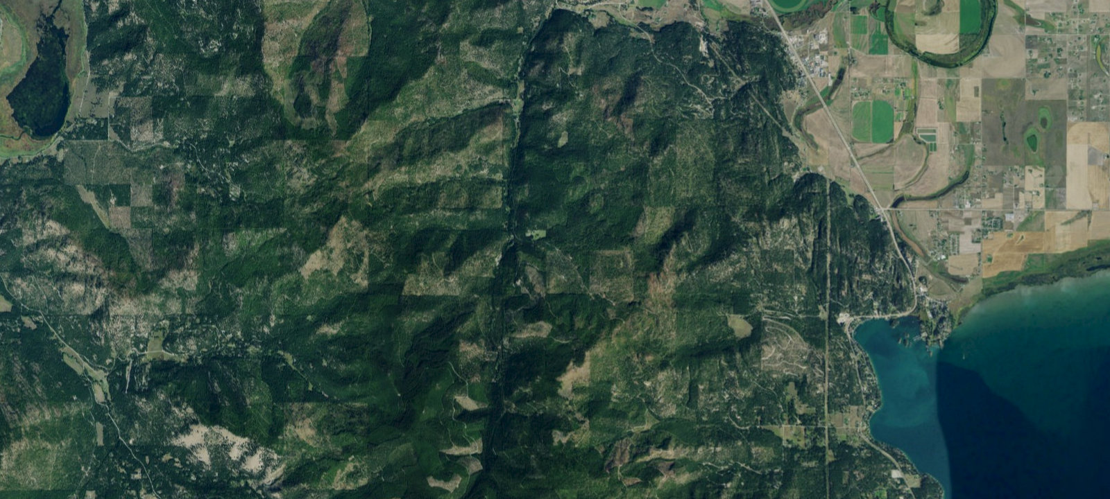 Map of Patrick Creek Dispersed Site 4