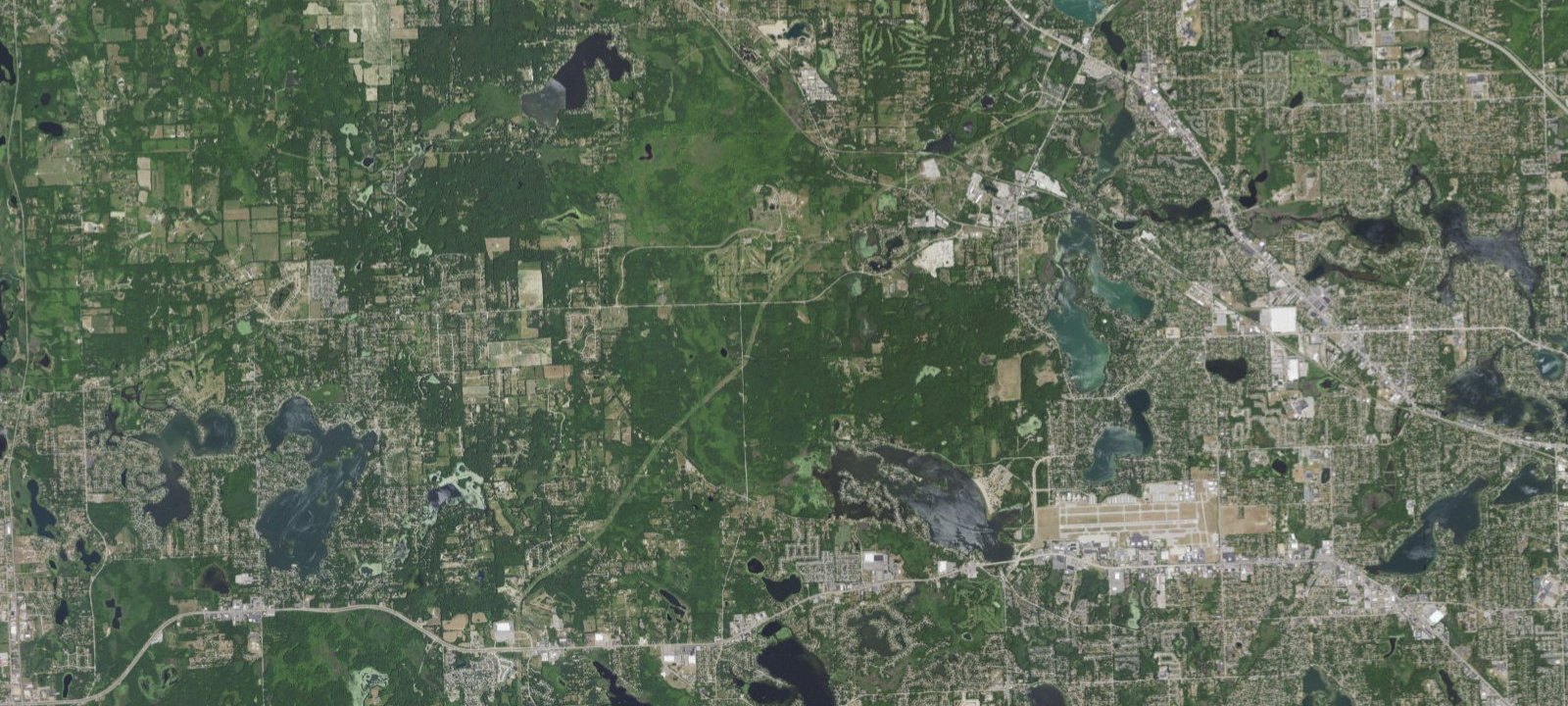 Map of Pontiac Lake Recreation Area