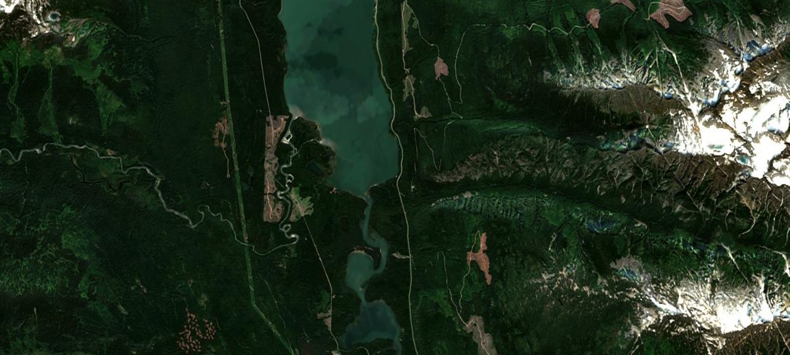 Map of Kalum Lake Campsite