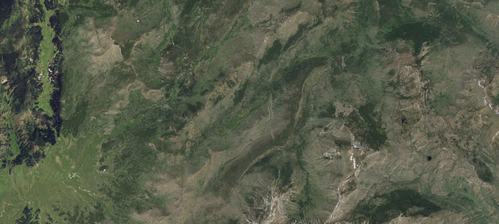 Map of Mist Creek Meadows