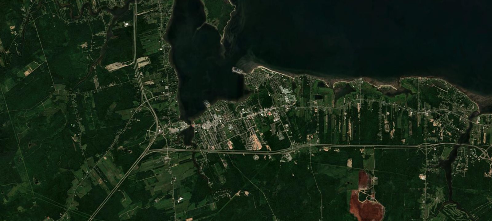 Map of South Cove Camping & Golf