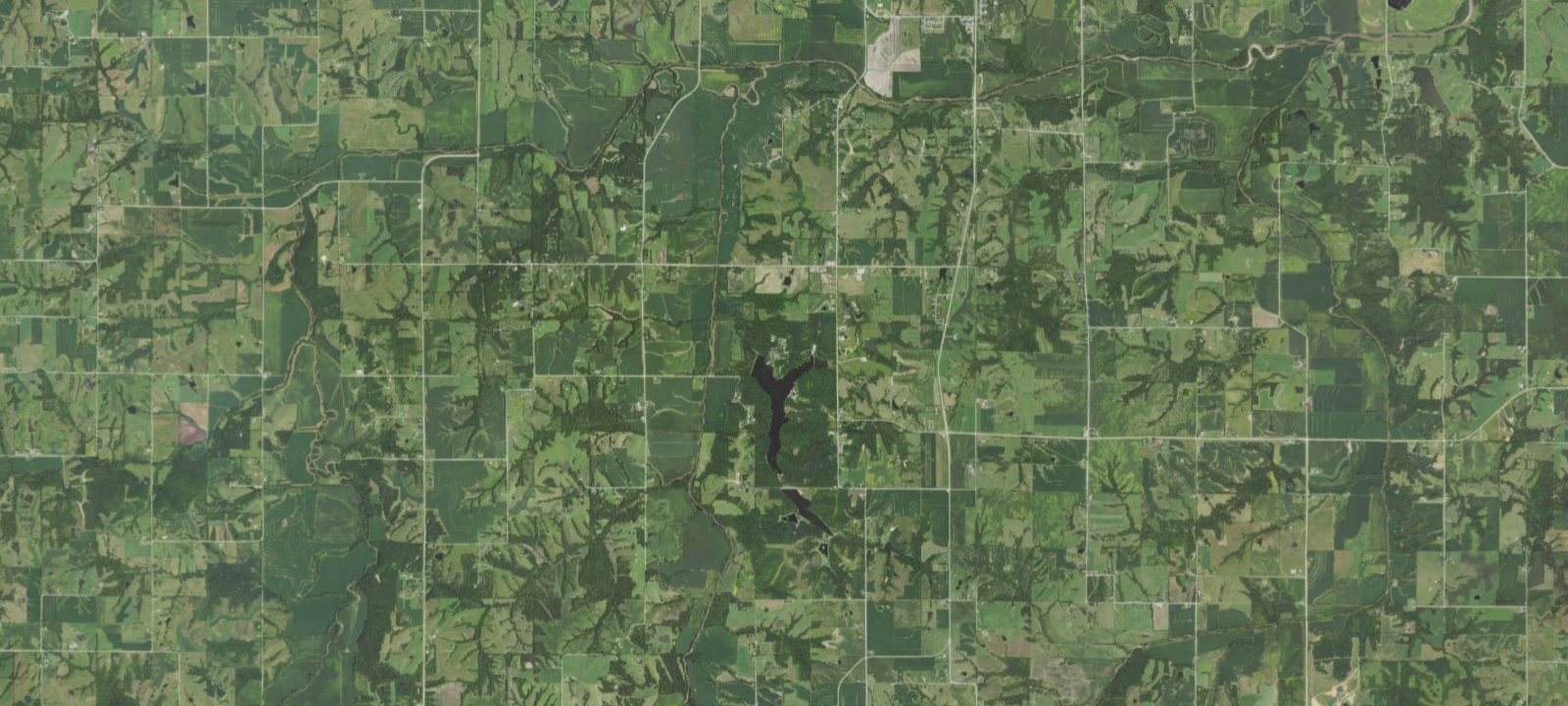 Map of Lake Ahquabi State Park Campground