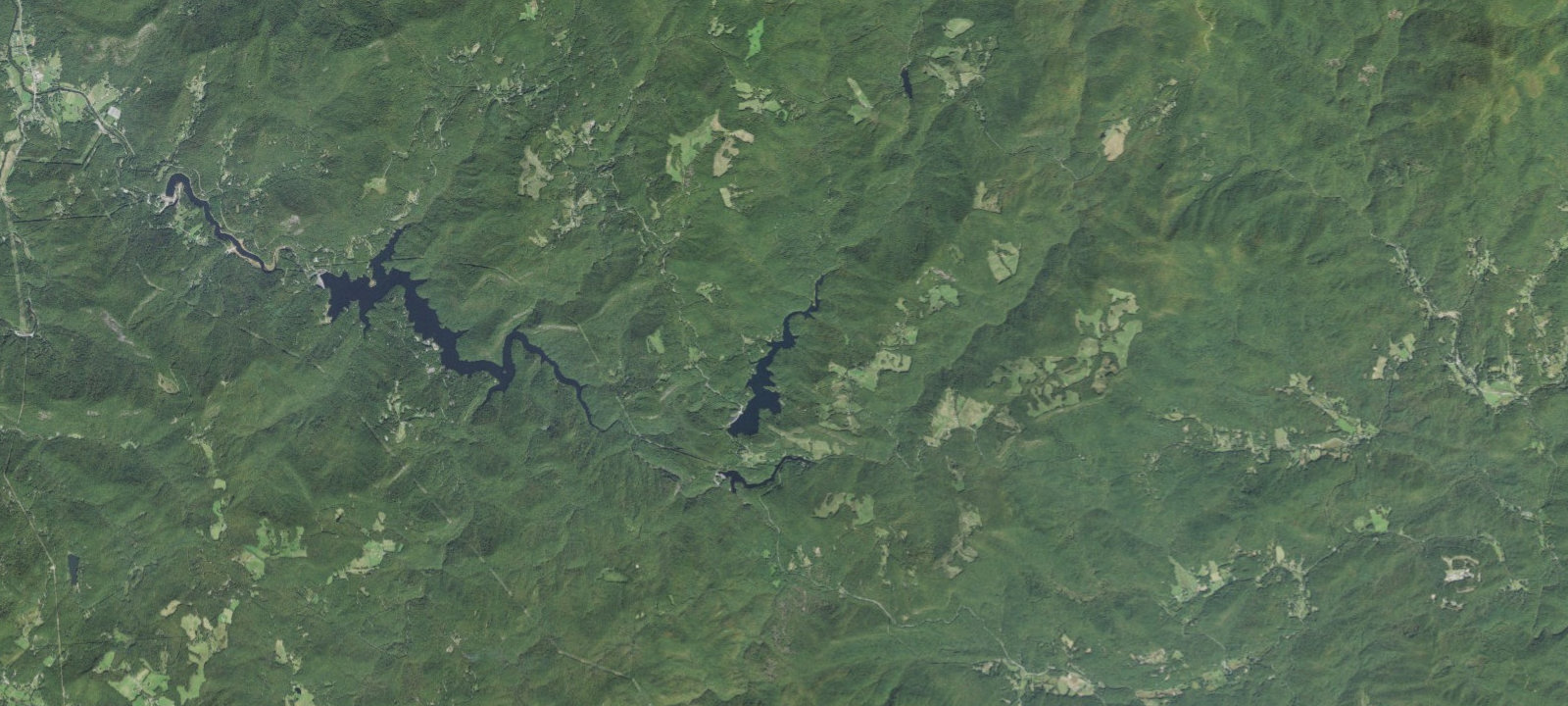 Map of Wolf Creek Lake Dispersed Campsites
