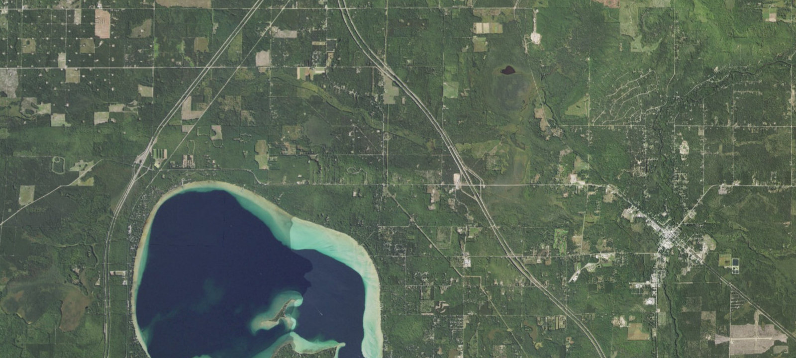 Map of Higgins Lake / Roscommon KOA