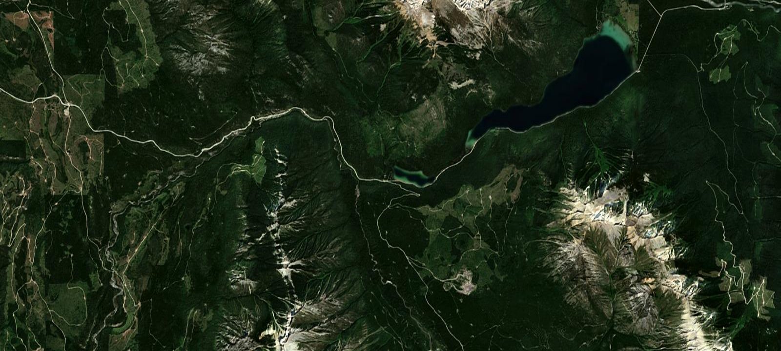 Map of Alces Lake Campground