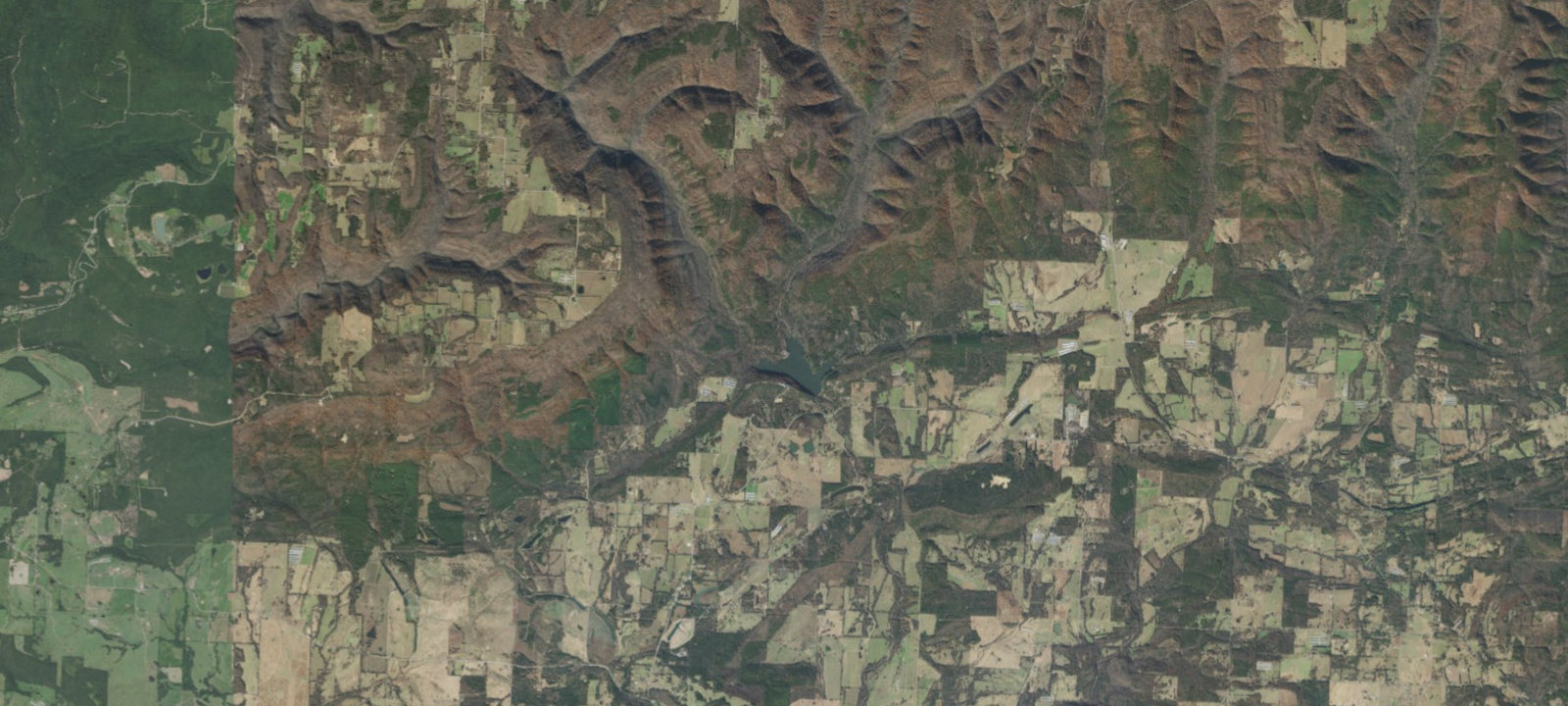 Map of Horsehead Lake Recreation Area