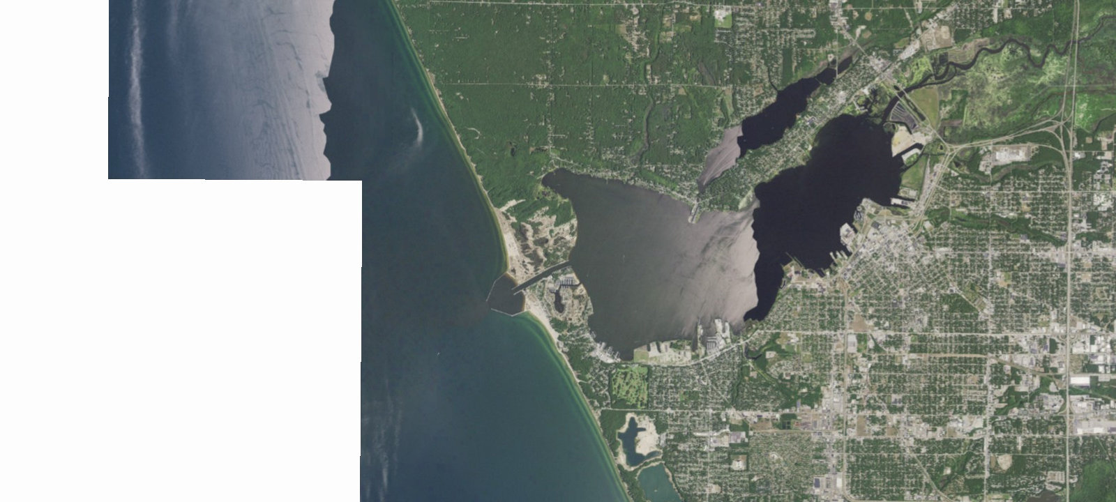 Map of Muskegon South Channel Campground